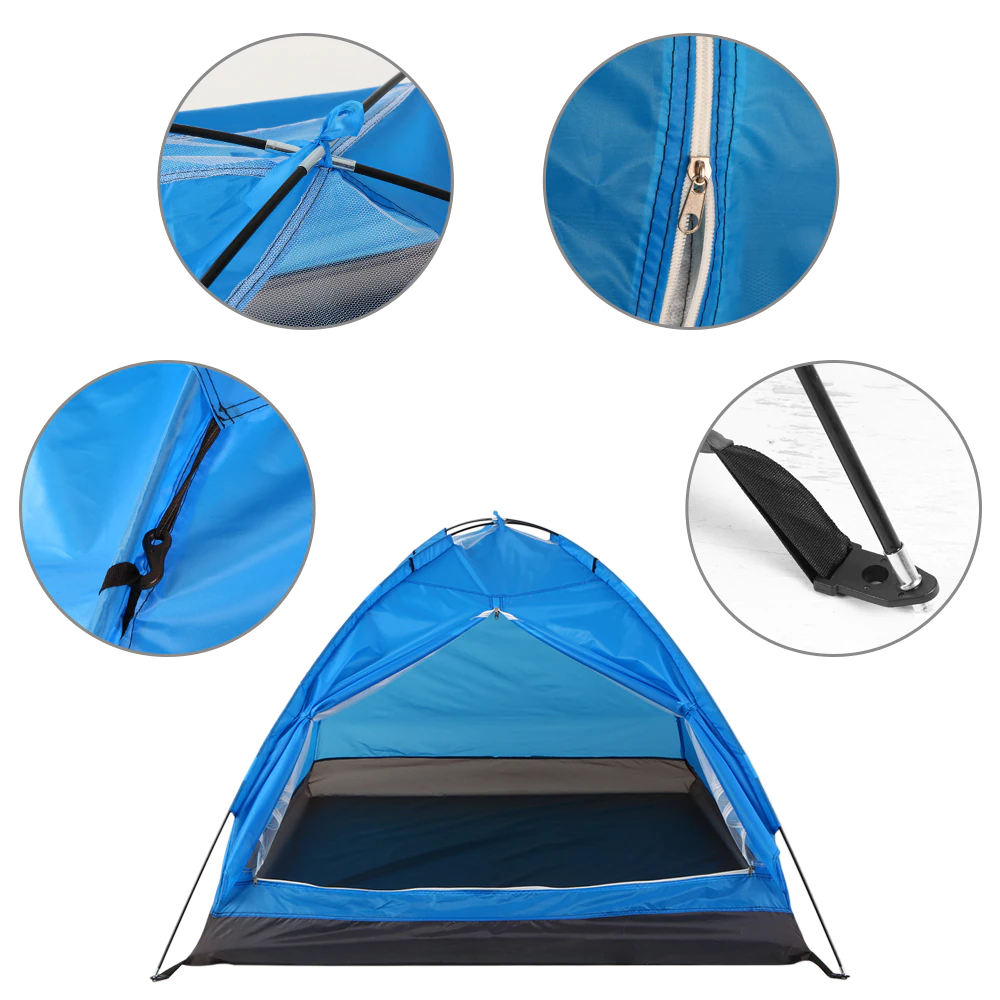 Cheap Goat Tents Camping Tent For 2 Person Single Layer Outdoor Portable Camouflage Beach Tents Outdoor Camping Accessories Zelt Outdoor Tents 